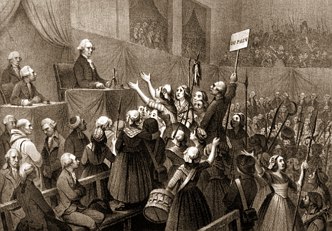Ilustra&ccedil;&atilde;o da Assembleia Nacional Constituinte na Primeira Fase da Revolu&ccedil;&atilde;o Francesa