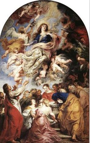 A Assun&ccedil;&atilde;o da Virgem Maria, obra de Rubens