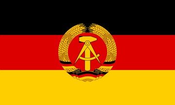 Bandeira da Alemanha Oriental (Rep&uacute;blica Democr&aacute;tica Alem&atilde;)