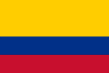 Bandeira nacional da Col&ocirc;mbia