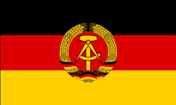 Bandeira da Alemanha Oriental (República Democrática Alemã)