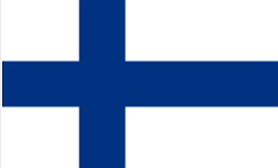 Bandeira nacional da República da Finlândia