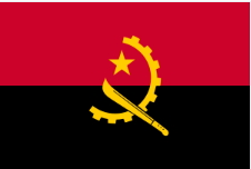 Bandeira oficial da Rep&uacute;blica de Angola