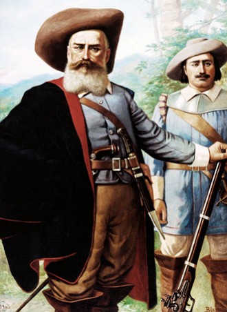 Pintura retratando o bandeirante Domingos Jorge Velho.