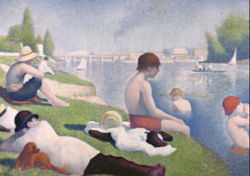 Banhistas em Asnières de Georges Seurat