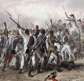 Pintura representando uma batalha