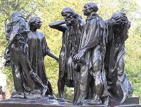 Os burgueses de Calais, obra de Auguste Rodin