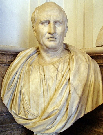 Busto do orador e fil&oacute;sofo romano C&iacute;cero