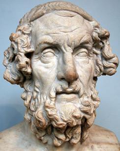 Busto do poeta grego Homero