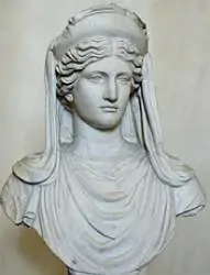 Busto da deusa grega Deméter