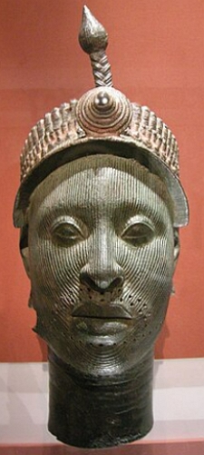 Cabe&ccedil;a de bronze iorub&aacute;