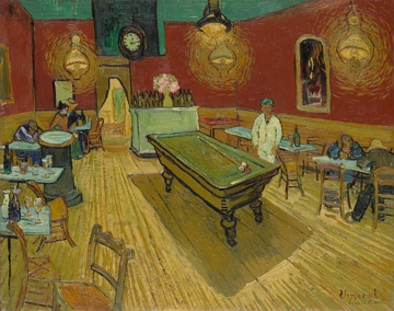 Caf&eacute; Noturno, pintura p&oacute;s-impressionista de Van Gogh