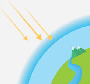 Camada de Oz&ocirc;nio protegendo o planeta