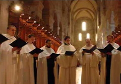 O canto gregoriano ainda é cantado por monges