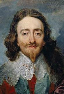 Retrato pintado do rei Carlos I da Inglaterra