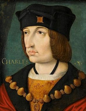 Retrato do rei Carlos VIII da Fran&ccedil;a