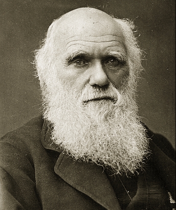 Foto de Charles Darwin com 46 anos