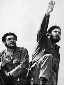 Foto de Erneste Che Guevara e Fidel Castro