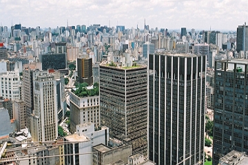 Foto da regi&atilde;o central da cidade de S&atilde;o Paulo