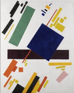 Pintura abstrata com ret&acirc;ngulos coloridos
