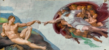 Cria&ccedil;&atilde;o de Ad&atilde;o, obra de Michelangelo