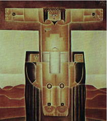 A Crucifix&atilde;o, obra do pintor Vicente do Rego Monteiro