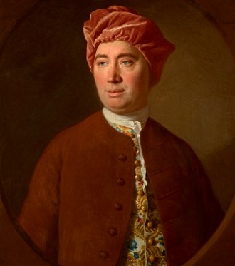 Retrato pintado do fil&oacute;sofo David Hume