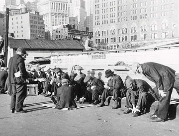 Desemprego elevado nos Estados Unidos gerado pela Crise de 1929