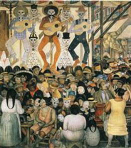 Obra o Dia da Morte de Diego Rivera