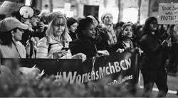Manifestação no Dia das Mulheres em Barcelona