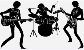Ilustra&ccedil;&atilde;o representando o rock