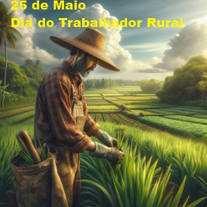 Imagem mostrando um trabalhador rural no campo
