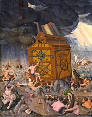 Pintura representando o Dil&iacute;vio b&iacute;blico