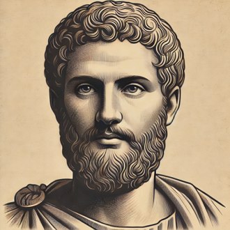 Ilustra&ccedil;&atilde;o do matem&aacute;tico grego antigo Diofanto de Alexandria
