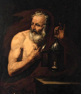 Retrato pintado de Di&oacute;genes de Sinope