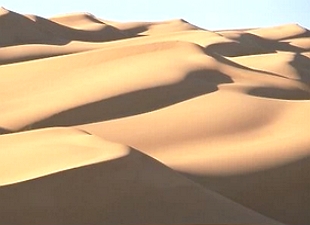 Dunas no deserto do Saara