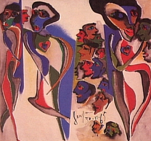 Pintura de Ivan Serpa intitulada Eles e Elas