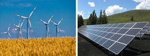 Energia eólica e solar