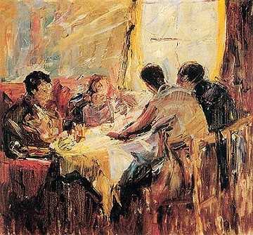 Entre amigos, obra de Lasar Segall