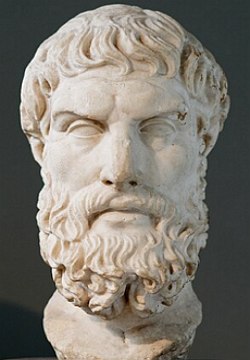Busto do fil&oacute;sofo Epicuro