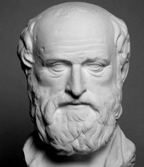 Busto do filósofo grego Erastóstenes de Cirene