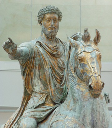 Est&aacute;tua equestre do imperador Marco Aur&eacute;lio