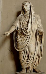 O g&ecirc;nio de Augusto, est&aacute;tua romana