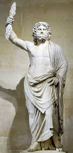 Foto de estátua do deus grego Zeus