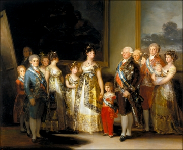 A fam&iacute;lia de Carlos IV, obra de Francisco Goya
