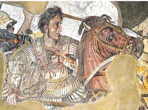 Felipe II da Macedônia sobre um cavalo