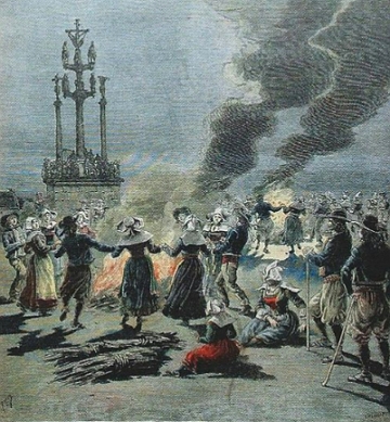 Festa de S&atilde;o Jo&atilde;o na Bretanha em 1893