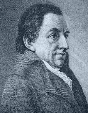 retrato do fil&oacute;sofo Johann Gottlieb Fichte