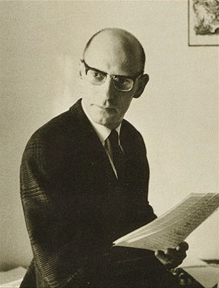 Foto do fil&oacute;sofo estruturalista franc&ecirc;s Michel Foucault