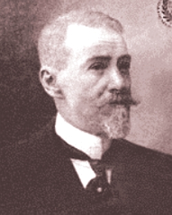 Foto de Vicente de Carvalho, homem branco, idoso, de bigode e cabelo curto